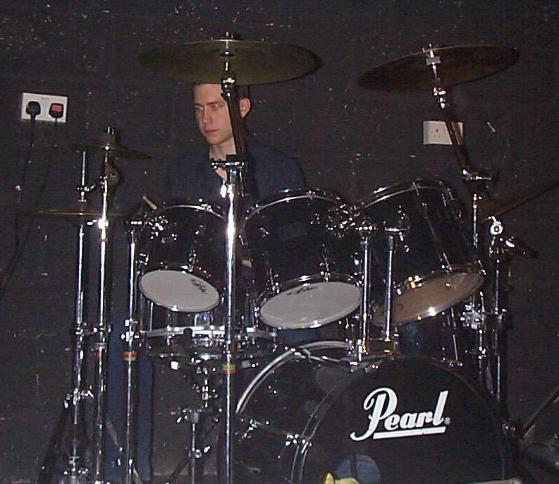 Phil on drums